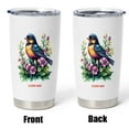 thumbnail image 5 of Robin Lover Travel Tumbler 20oz With Lid, Straw & Handle - Stainless Steel Custom Mug For Women And Girls - Personalized Bird Gift Idea EfIpsZ, 5 of 6