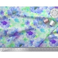 thumbnail image 3 of Soimoi Poly Georgette Fabric Flower Watercolor Decor Fabric Printed Yard 52 Inch Wide, 3 of 3