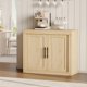 thumbnail image 2 of Aparador Buffet de Madera para Comedor - Gabinete de Almacenamiento de 90 cm con 2 Puertas, Diseño Moderno de Mediados de Siglo - Ideal para Cocina, Sala, Recibidor o Pasillo - Acabado Madera, 2 of 8