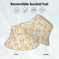 thumbnail image 5 of Daiia Corgi Dog Pattern Bucket Hat - Trendy Cotton Sun Hat for Beach, Golf, Fishing - Fun Outdoor Vacation Boonie for Men and Women, 5 of 9