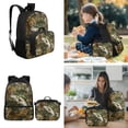 thumbnail image 2 of Yspwyqan Kids Backpack Set for Back to School, Oak Leaf Camo Bass Fish Backpack and Lunch Box Set 4 Piece, Lightweight Fits 14 Inch Laptop Adjustable Straps Daypack for Ages 8-15, 2 of 7