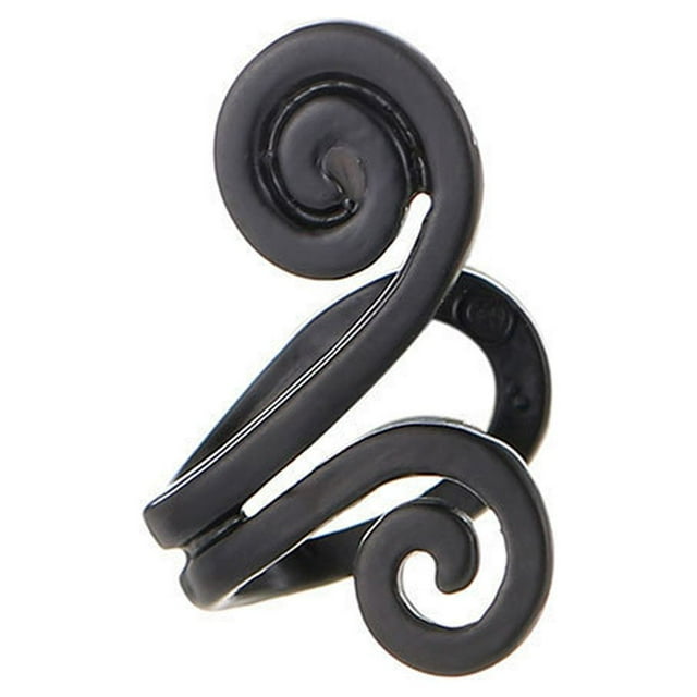 Maytalsory Boucles d'Oreilles Fausses Clips d'Oreilles pour Mariage Noir