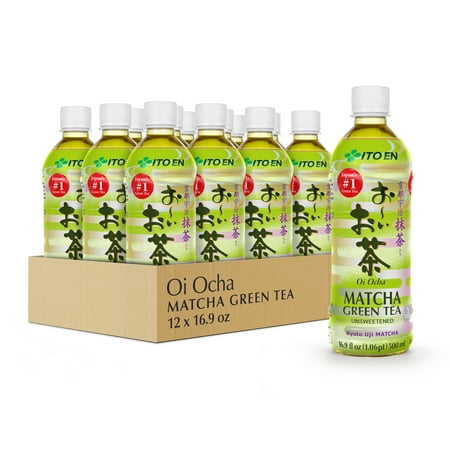 Ito En Oi Ocha Matcha Unsweetened Green Tea  16.9 fl oz. (12-Pack)(Best By 06/24/2026)