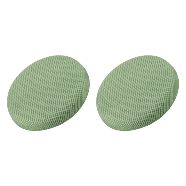 Fundas de taburete redondas de 2 piezas, fundas de silla redondas Diámetro 12-14", cojines de asiento de silla redonda Matcha