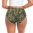 thumbnail image 3 of Womens Underwear - No Show Seamless Underwear for Women, Modern Snake Print Green Soft Stretch Women's Panties, Hipster Ladies Panties Breathable Bikini Underwear Briefs, 3 of 6