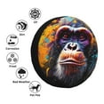 thumbnail image 6 of LNWH Dark Ink Painting Monkey Animals Pattern Waterproof Spare Tire Cover, Universal Spare Tire Wheel Covers 17 inch, 6 of 8