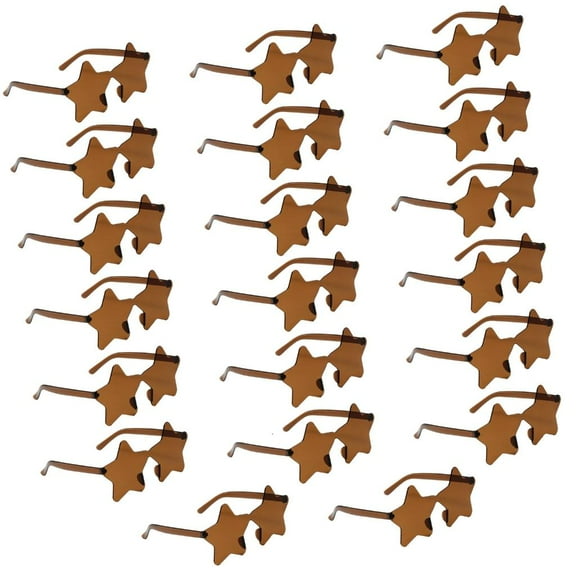 Weflink 20Pcs Bright Stars Shape Sunglasses Assorted Color Bulk Party Accessories