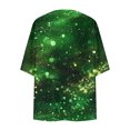 thumbnail image 5 of lcziwo Saint Patrick Day Cardigan Sweater Women Green Kimonos Shamrock Print Festival Open Front Cardigan 3/4 Sleeve Lightweight Holiday Outwear Weekly Deals,Multicolor,S, 5 of 6