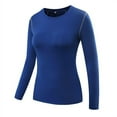 thumbnail image 1 of MesaSe Blouse de Compression à Manches Longues pour Femmes Yoga Basketball Entraînement Physique, 1 of 4
