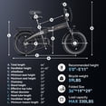 thumbnail image 5 of Jasion EB6 Electric Bike for Adults, 500W Peak Motor Folding Ebike with 48V Built-in Battery, Up to 50 Miles E-Mountain Bike, 20" Fat Tire Foldable E Bicycle, UL 2849, 5 of 9