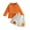 A01-Orange, variant on FYDUU Baby Girl Clothes Long Sleeve Ribbed T Shirt Tops Floral Shorts 2 Piece Baby Girls Fall Winter Outfits Adorable Trendy 18-24 Months