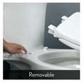 thumbnail image 3 of 113EC 006 Soft Toilet Seat Easily Removes, ELONGATED, Padded with Wood , Bone, 3 of 6