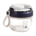 thumbnail image 1 of Ensalada Taza Almacenamiento de Alimentos Tapa Hermética Portátil Frascos de Avena Taza de Cereal Reutilizable Ensalada Azul, 1 of 9