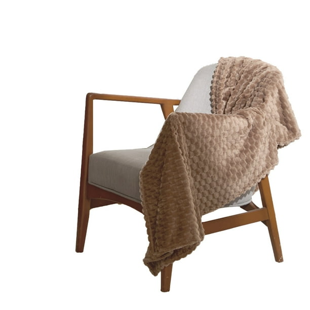 Frazada Descanso Térmica Taupe Sherpa Café