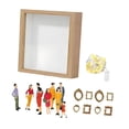 thumbnail image 1 of Mini caja de silueta de museo DIY para exhibir recuerdos como regalo de cumpleaños de San Valentín Color de la madera, 1 of 7
