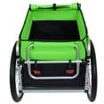 thumbnail image 2 of GDF Studio Heavy Duty Bike Cargo Trailer with Steel Frame, Folding Luggage Cart, Black and Green, 2 of 10