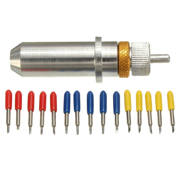 16pcs 30 45 60 Grados Roland Plotter de corte Cuchillas de cuchilla de corte de vinilo y soporte de plotter de corte