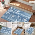thumbnail image 5 of Rectangle Area Rugs 2 x 3 Ft, Blue Coastal Non-Slip Residential Carpet, Summer Ocean Waves Ombre Sea Starfish Indoor Crawling Mats Runner Rugs for Living Room/Dining Room/Bedroom, 5 of 9