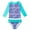 Green C, variant on KYAIGUO Kids Girls Swimwear 2PCS Outfit Quick Dry Long Sleeve Swimsuit Fashion Print Sun Protection Swimwear Sized 4-9t