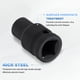 thumbnail image 5 of Uxcell 3pcs 4 Point Square Socket 1/2" Drive 8mm Metric Square Impact Socket 1.6" (40mm) Long 40CR Steel Phosphating Standard Wheel Sleeve Tool for Auto Repair Mechanical Home Use, 5 of 7