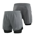thumbnail image 1 of Lixada Men's 2-in-1 Running Shorts Quick Drying Breathable Active Training Exercise Jogging Cycling Shorts with Longer Liner, 1 of 7