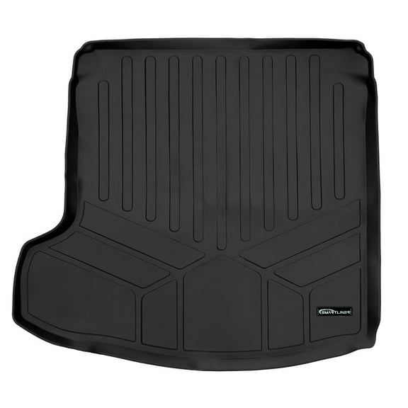 SMARTLINER All Weather Custom Fit Black Cargo Liner Mat Compatible With 2019-2023 Mazda 3 (Only Fits Sedan Models)