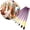Purple, variant on Denhf Paint Brushes Set, 10Pcs Nylon Hair Paintbrushes, Round-Pointed Tip Paint Brushes for Acrylic Painting, Miniature Paint Brushes for Craft Oil, Painting Supplies, Black