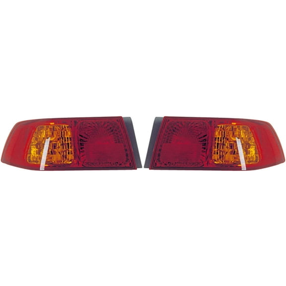 For Toyota Camry Tail Light Assembly 2000 2001 Driver and Passenger Side Pair w/ Bulbs DOT Certified For TO2800140