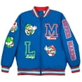 thumbnail image 1 of Chaqueta bomber Nintendo Super Mario Bros Boys azul talla 4, 1 of 1