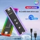 thumbnail image 3 of Carcasa para SSD NVMe M.2 RGB de 10 Gbps con Protocolo Dual NVME/NGFF para SSD con Clave M/B 2230, 2242, 2260 y 2280, 3 of 5