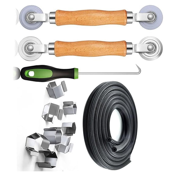 Flat Screen Spline Roller Window Replacement Tool Removal Hook and Screen Clip