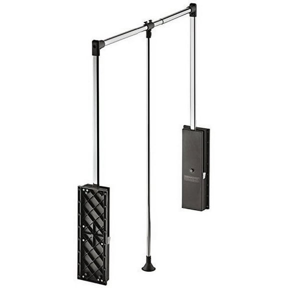 Hafele Pull Down Closet Rod, Heavy Duty 33 lbs Load Capacity (Chrome-Plated)