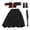 Jupe Longue Noire, variante sur Milaget 1/12 Figurine Articulée Femme Uniforme de Marin Accessoire Tenue Pratique Vêtements Jupe Longue Noire