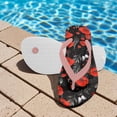 thumbnail image 3 of POLERO Little Kid Poppy Flower Butterfly Print Flip Flop, Arch Support, Non Slip Outsole, Water Friendly Size 10, 3 of 7