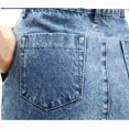 thumbnail image 5 of Ndbuld Vintage Denim Skirts for Women Women Fashion High Waist Ripped Destroyed Bodycon Street Style Skirt on Clearance,Blue,XL, 5 of 8