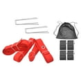 thumbnail image 2 of koolsoo Beach Volleyball Lines with Drawstring Bag for Grassland Beach Party and Sports red, 2 of 9