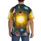thumbnail image 3 of Fotbe Space Planet Camisa Estampada de Manga Corta para Hombre, Casual de Verano, Estilo Playero, Sin Arrugas-3X-Large, 3 of 5