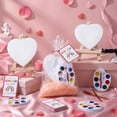 thumbnail image 2 of 30 Set Valentine's Gift Mini Painting Set Heart Shape Canvas Wooden Easel, Watercolor Paint and Brush Kit with Valentines Cards for Exchange Gifts Party Favor Art Supplies Beginner Painting, 2 of 7