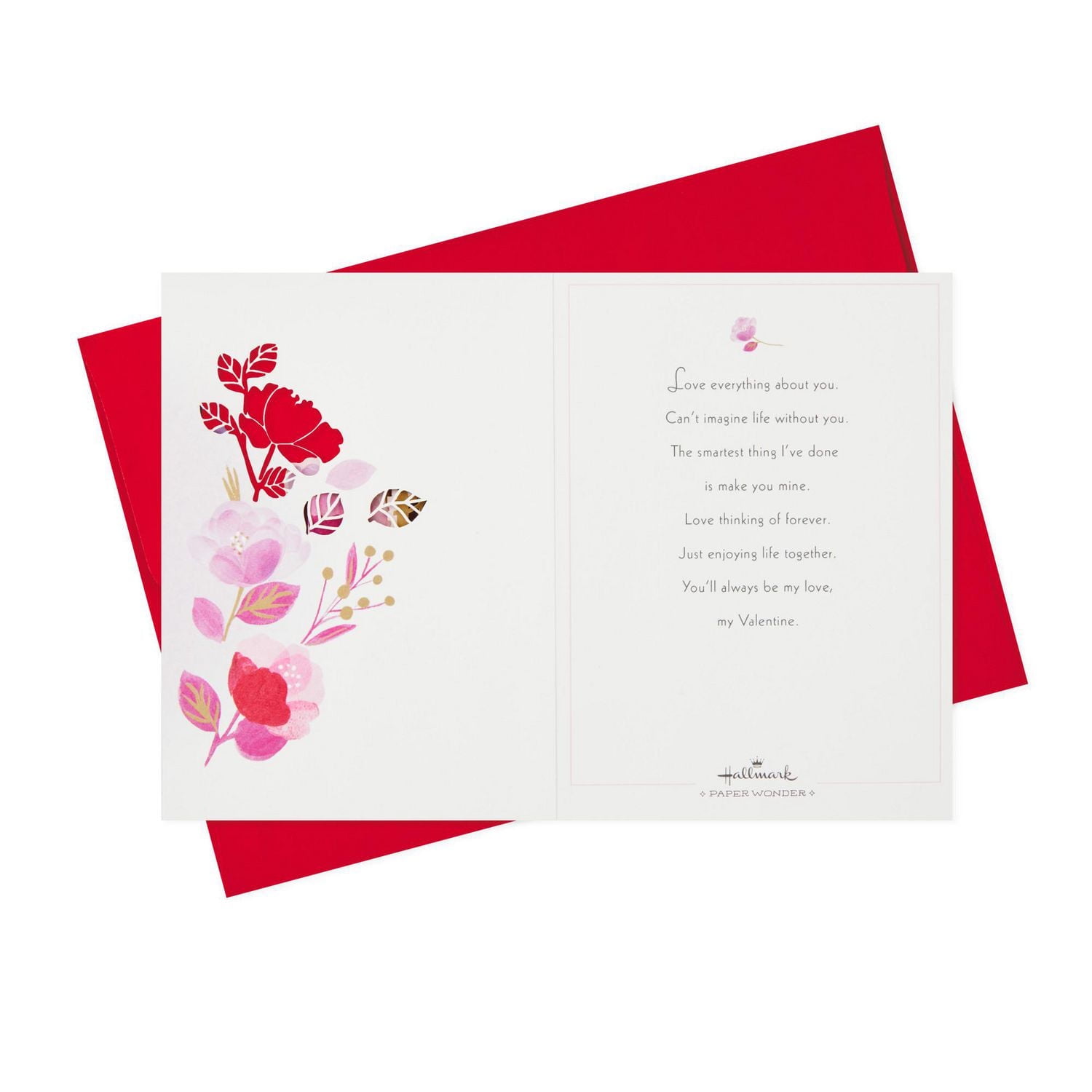 Hallmark Paper Wonder Displayable Pop Up Valentines Day Card for Husband, Wife, Boyfriend, Girlfriend (Love Birds Valentine)