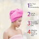 thumbnail image 4 of Toalla de microfibra para el cabello para mujer, paquete de 1, fibras ultra absorbentes para un secado rápido, 4 of 5