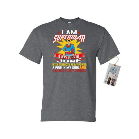 Superman Born in June Super Hero Mens Short Sleeve T-Shirt