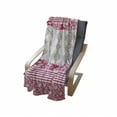 thumbnail image 4 of Pink Floral Soft Flannel Fleece Throw Blanket, Vintage Spring Blooms Stripes and Oriental Damask, Cozy Plush for Indoor and Outdoor Use, 60" x 80", Pink Grey and Magenta, by Ambesonne, 4 of 6