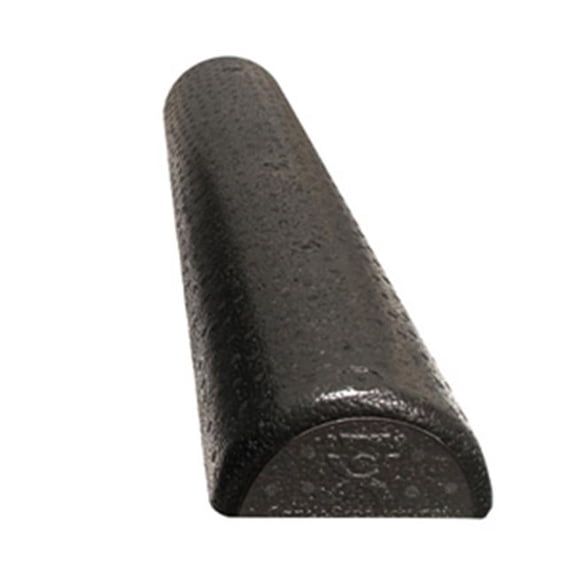 6 x 18 in. Foam Composite Extra Firm Half Round Roller - Black