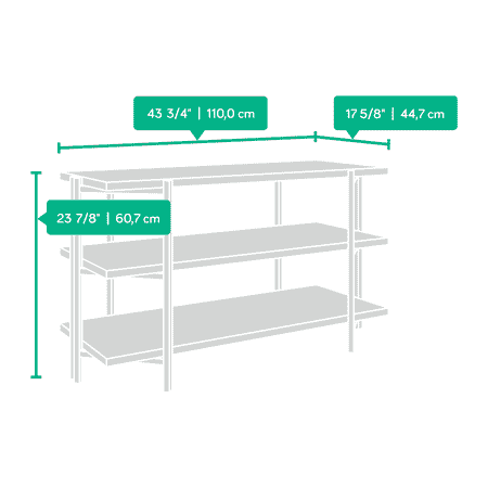 Sauder - North Avenue Collection TV Stand for Most TVs Up to 42" - Charter Oak