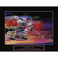 thumbnail image 2 of Frontline 24x20 Gold Ornate Wood Framed with Double Matting Museum Art Print Titled - Goals - Hockey, 2 of 4