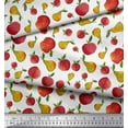 thumbnail image 3 of Soimoi White Cotton Duck Fabric Mix Fruit Print Fabric by the Yard 58 Inch Wide, 3 of 3