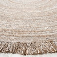 thumbnail image 3 of SAFAVIEH Braided Isador Solid Polyester Reversible Area Rug, Natural, 5' x 5' Round, 3 of 7
