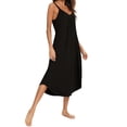 thumbnail image 5 of Taqqpue Plus Size Cotton Nightgowns for Women Long Sleep Dress Soft Sleepwear Tank Dress Women Spaghetti Strap Night Gowns Sleeveless Sleep Shirts, 5 of 8