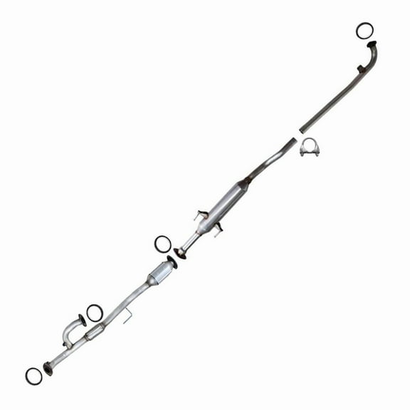 Stainless Steel Catalytic Resonator Exhaust Fits 2004-2008 ES330 Camry Solara - Direct Fit