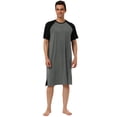 thumbnail image 1 of Camisón para hombre Lars Amadeus Ropa de dormir Gris oscuro Negro M, 1 of 6